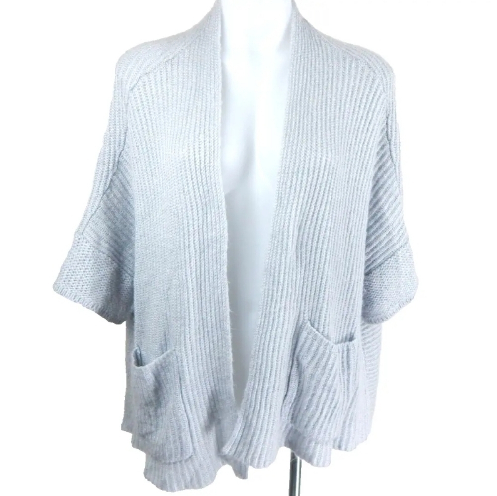 Wooden Ships Gray Short Sleeve Cardigan